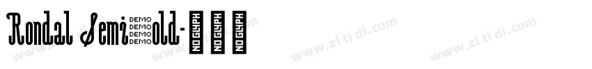 Rondal Semibold字体转换
